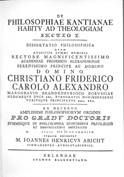 Abicht / De Philosophiae Kantianae 1788