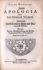 Bhme / Tilken Zweyte Apologia 1682