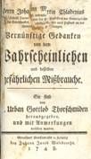 Chladenius / Gedanken von dem Wahrscheinlichen 1748