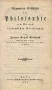 Eberhard / Allgemeine Geschichte der Philosophie 1788