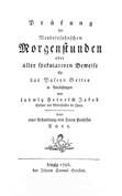 Jakob / Prfung der Mendelssohnschen Morgenstunden 1786